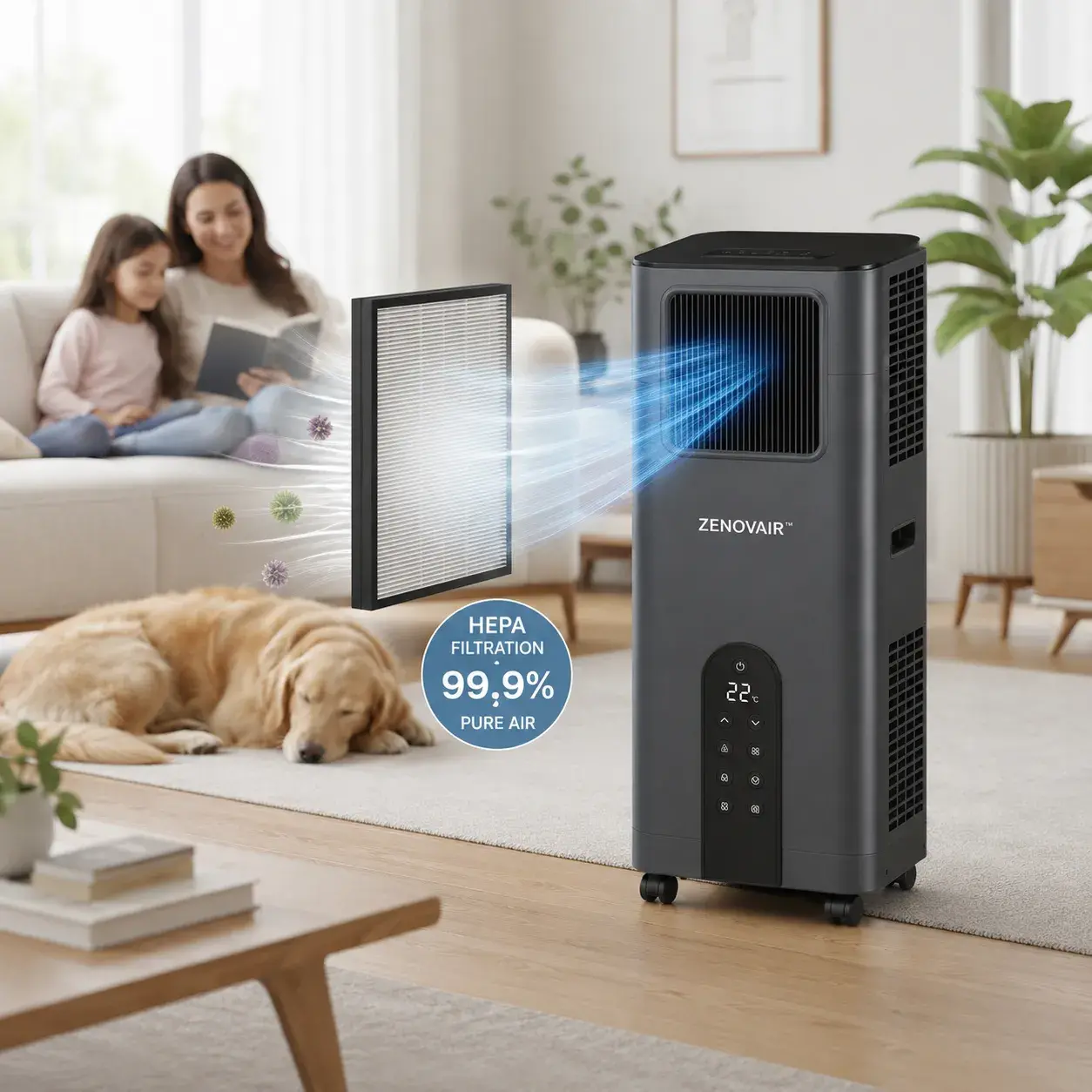 ZENOVAIR™ clinical-quality HEPA air purification